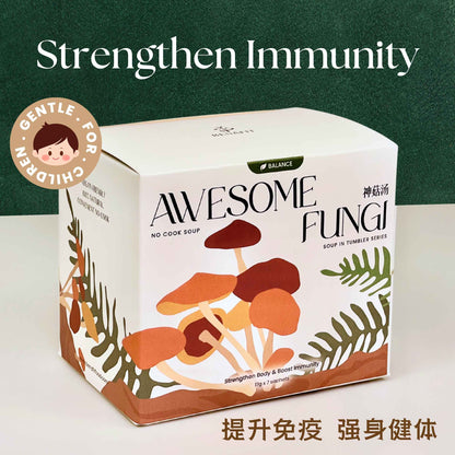 Benafit Awesome Fungi No-Cook Soup – herbal soup to strengthen immunity and support overall wellness