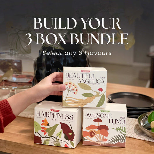 Benafit DIY 3-Box Bundle — mix and match herbal No-Cook Soups in Malaysia for daily wellness and natural health.