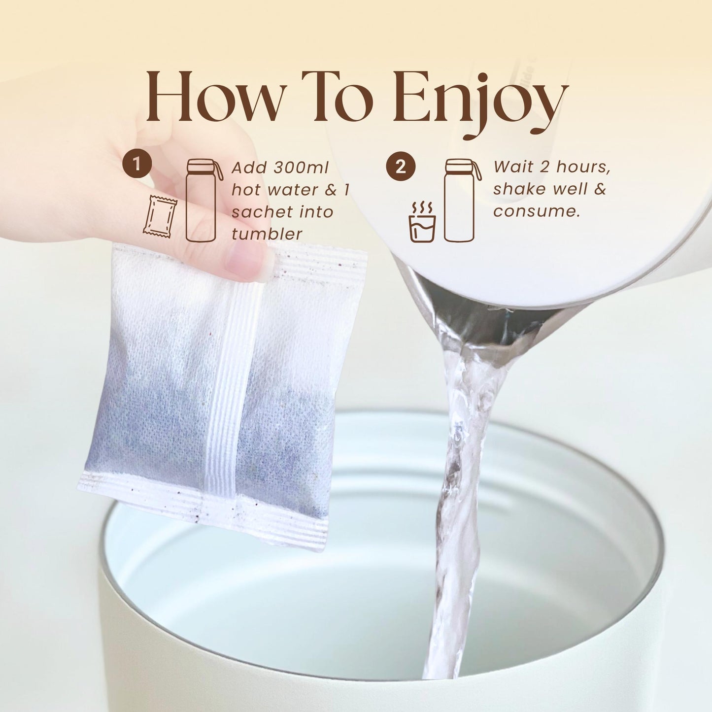 How to drink Benafit No-Cook Soup — easy no-cook herbal soup instructions for busy Malaysians seeking natural daily wellness.