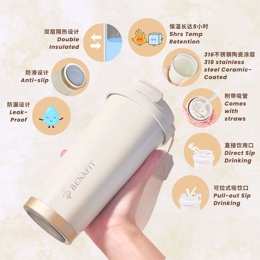 Benafit 陶瓷涂层保温瓶 500ml